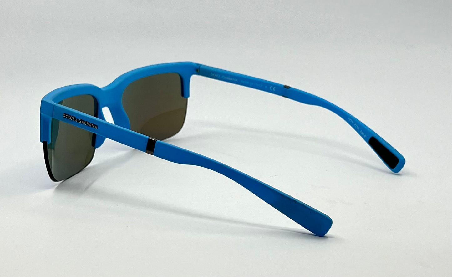 Dolce & Gabbana DG6097 3015/25 Matte Blue Sunglasses 58-19-145 Deadstock Unworn