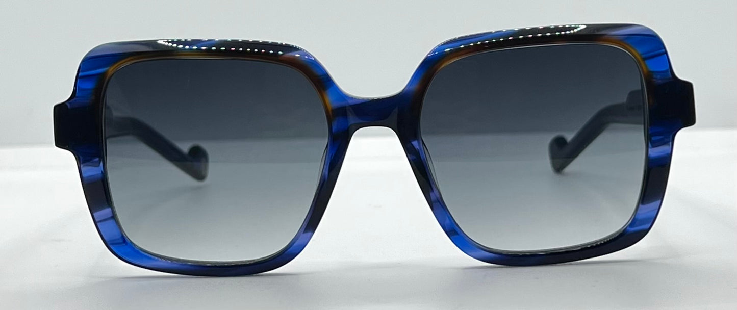 Entourage of 7 “Ravenna” Blue Havana Gradient 51mm Sunglasses-Made in Japan-New/Unworn -Full Kit