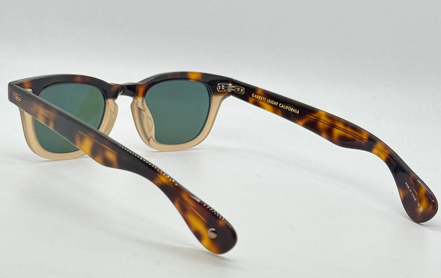 Garrett Leight LO-B Cap Sunglasses 46-23/Premium Glass-Tortoise-New/Unworn-Full Kit