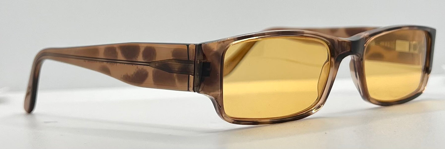 Johann Von Goisern MOD.537 Sunglasses w/New Solid-Amber Custom Lenses-Austria-NOS