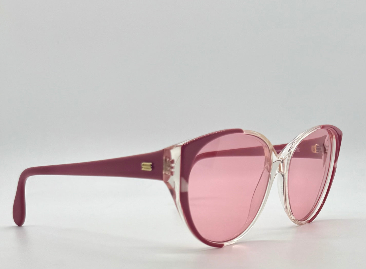 Silhouette M1149/20 C2740 Vintage Cat Eye Sunglasses w/New Pink Custom Lenses-58mm-Austria
