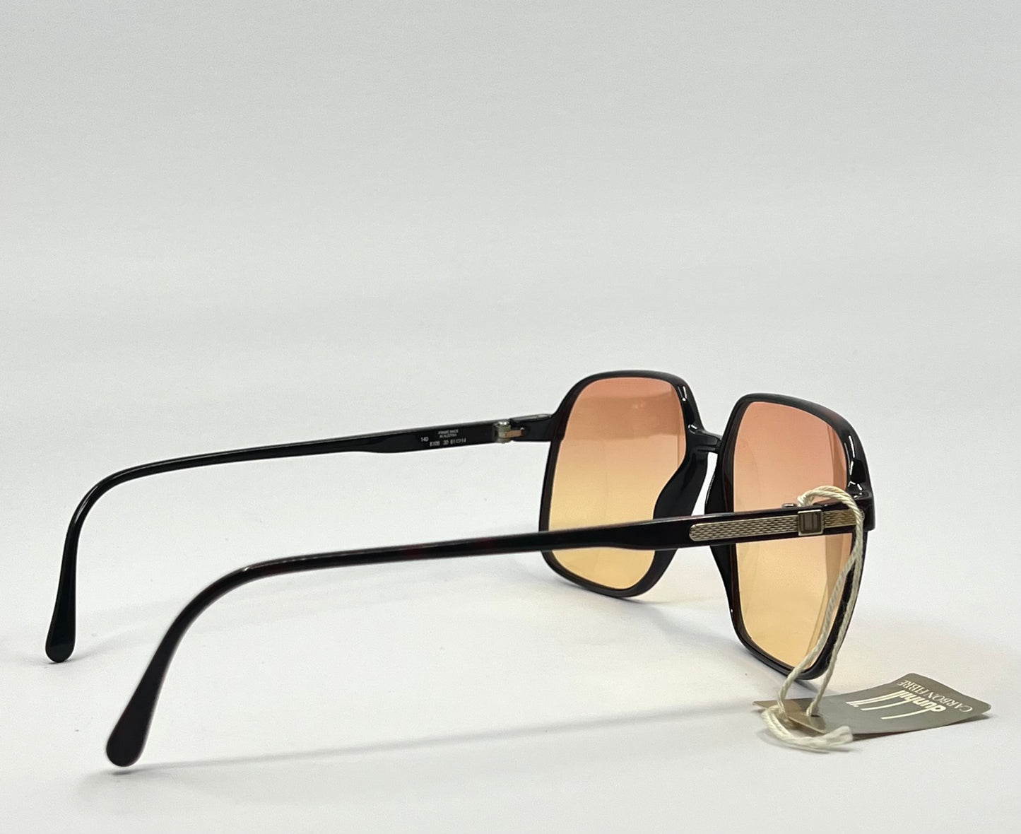Dunhill 6106 Carbon Fibre Vintage Sunglasses Vintage w/New, Custom Lens + Original Cylindrical Case