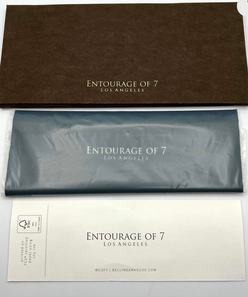 Entourage of 7 Fegan Sunglasses w/New Grey/Green Custom Gradient Lenses-New/Unworn-Full Kit-handmade in Japan