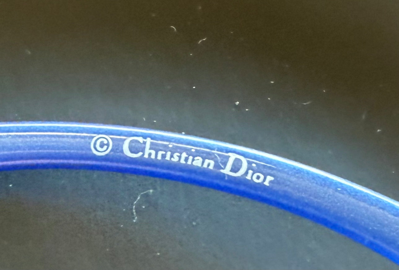 Christian Dior Golf W08 Blue Shield Sunglasses Italy Safilo Y2K Full Kit