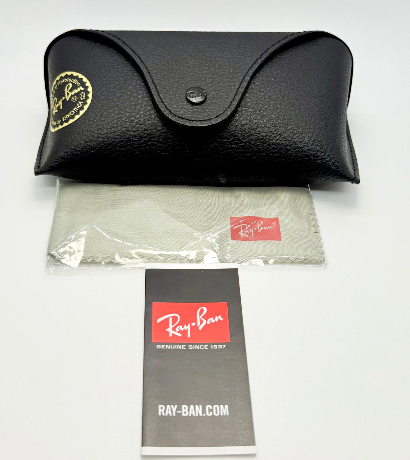 Ray-Ban RB5121 2000 Wayfarer Black w/ New Light Purple Custom Lenses–Full Kit
