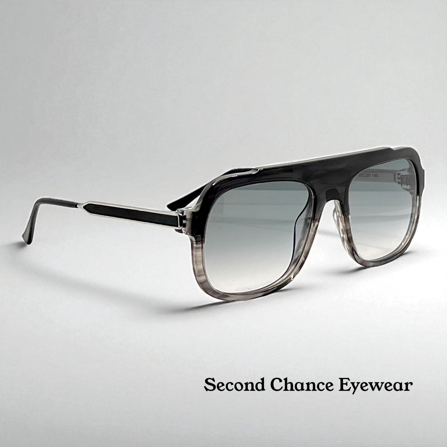 Thierry Lasry Bowery 1001 Black Grey Gradient Sunglasses 55-20-140 – Full Kit