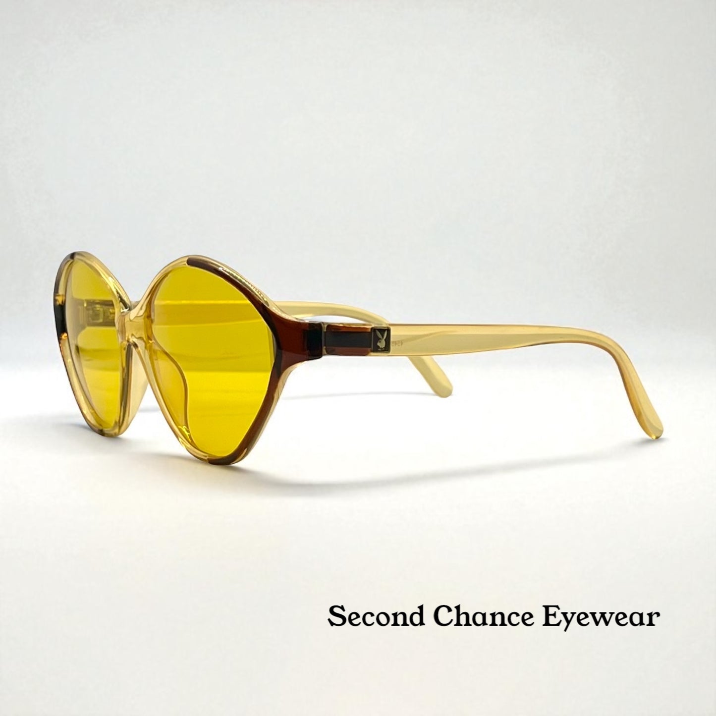 Playboy 4548 10 Vintage Sunglasses w/New Yellow Day/Night Custom Tinted Lenses-Unworn-54mm