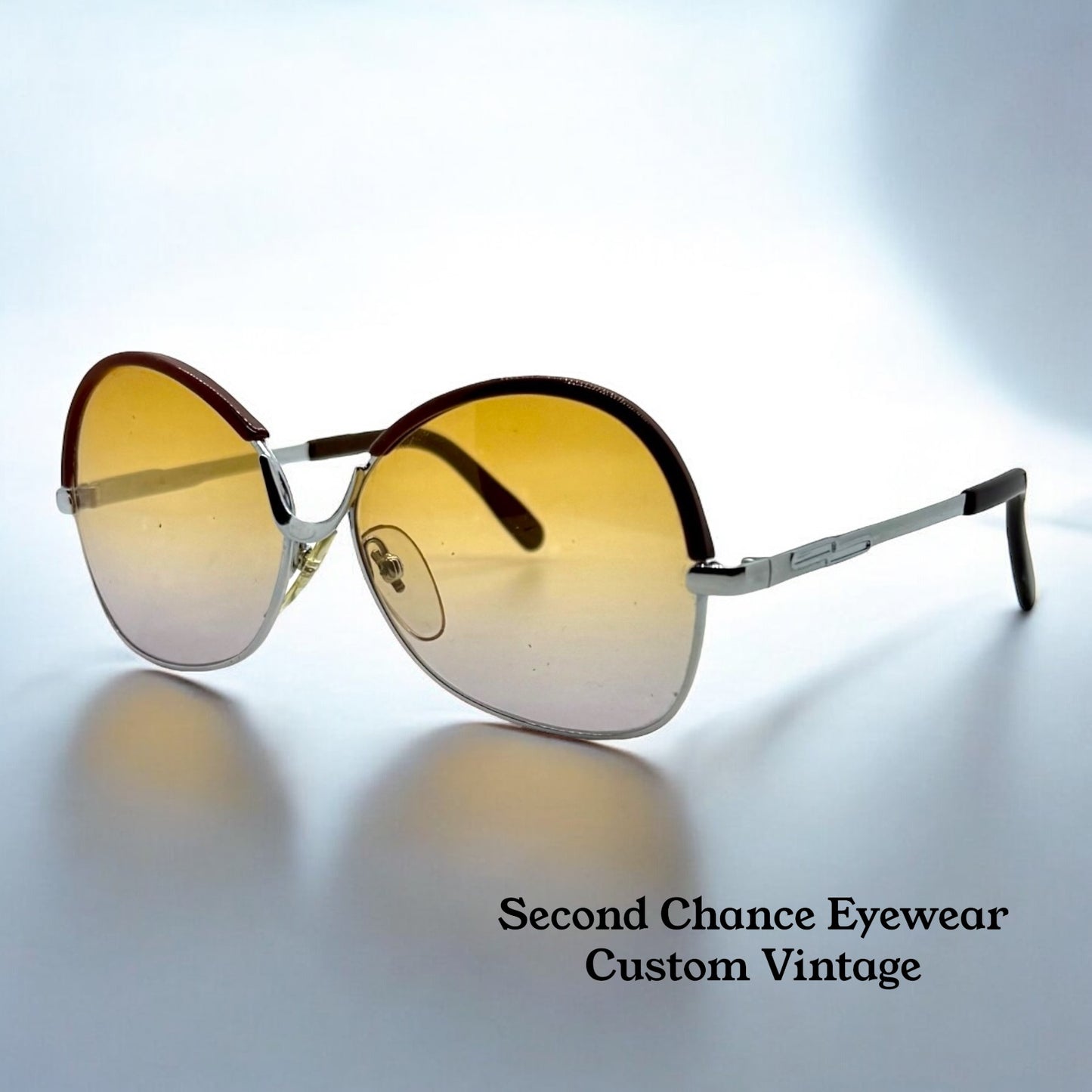 SILHOUETTE 460 Vintage Sunglasses – Deadstock Frame w/New Custom Gradient Lenses
