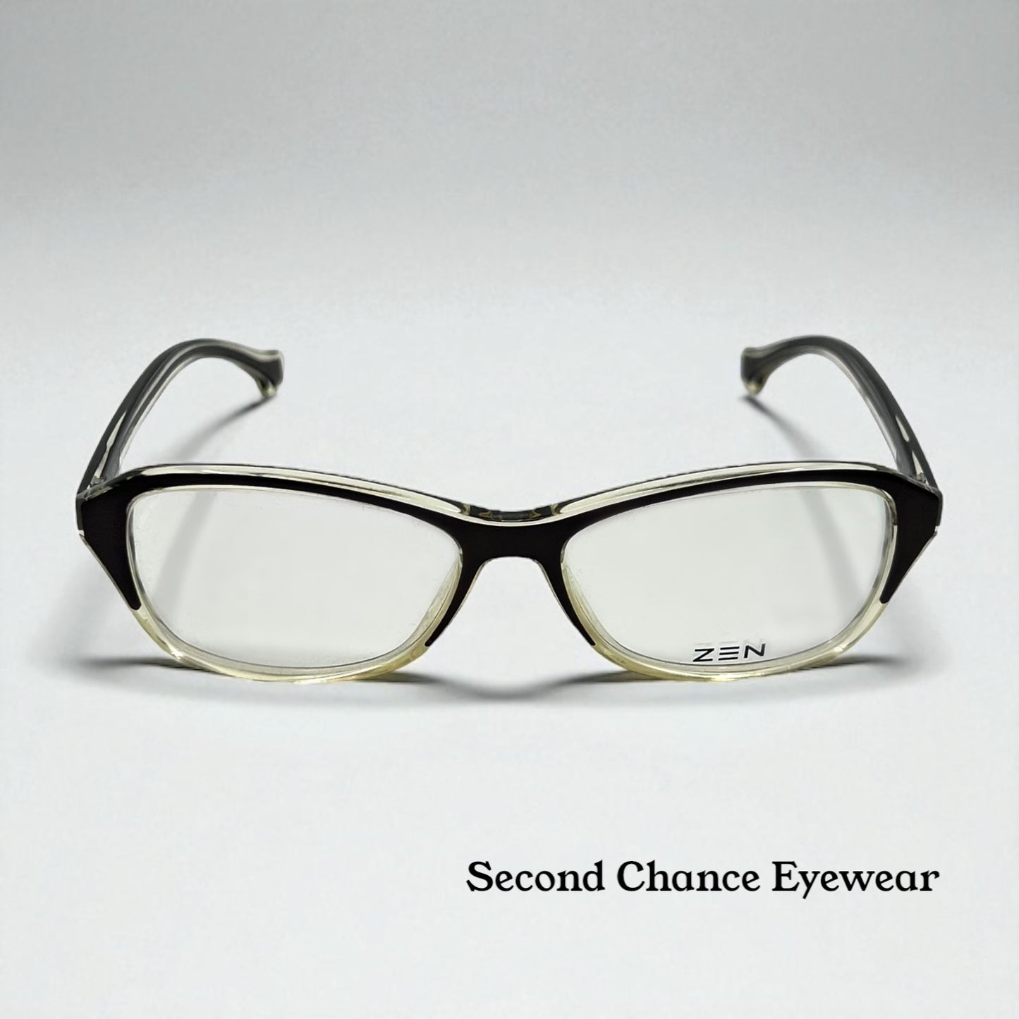 Zen Barcelona Z357b C.1 Eyeglass Frames 55-16 Black/Clear – New, Full Kit