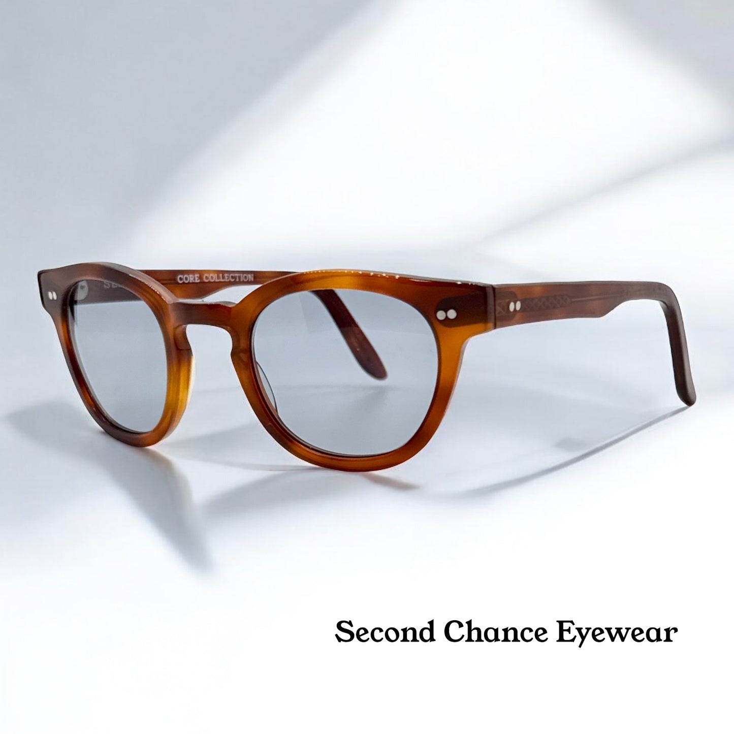 SEE 0528 Core Collection C6 45mm Sunglasses w/New, Light Blue Day/Night CUSTOM Lenses