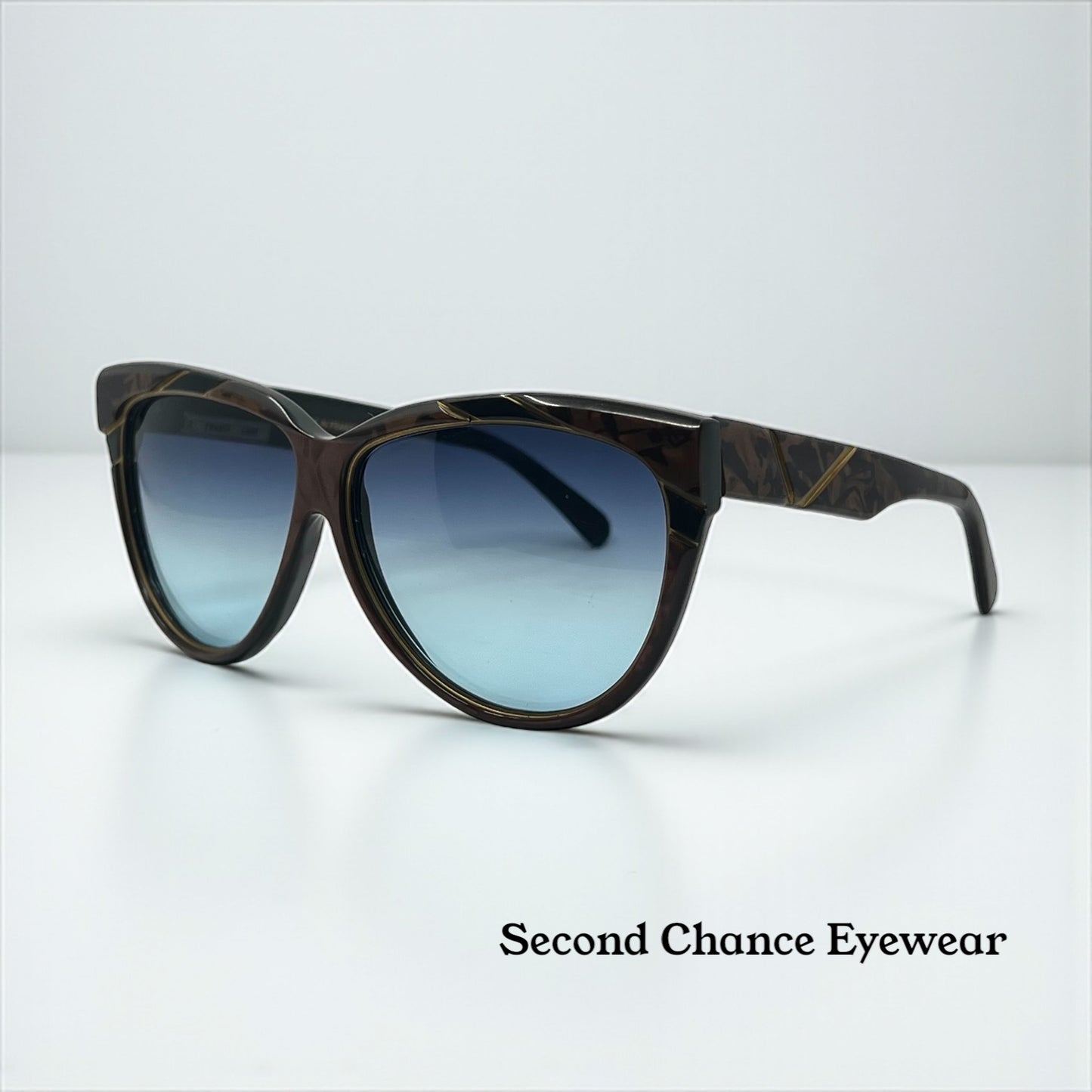 France Look VIRJNIE 1 CS 76 Vintage Sunglasses w/New Gradient Tinted Custom Lenses-Unworn