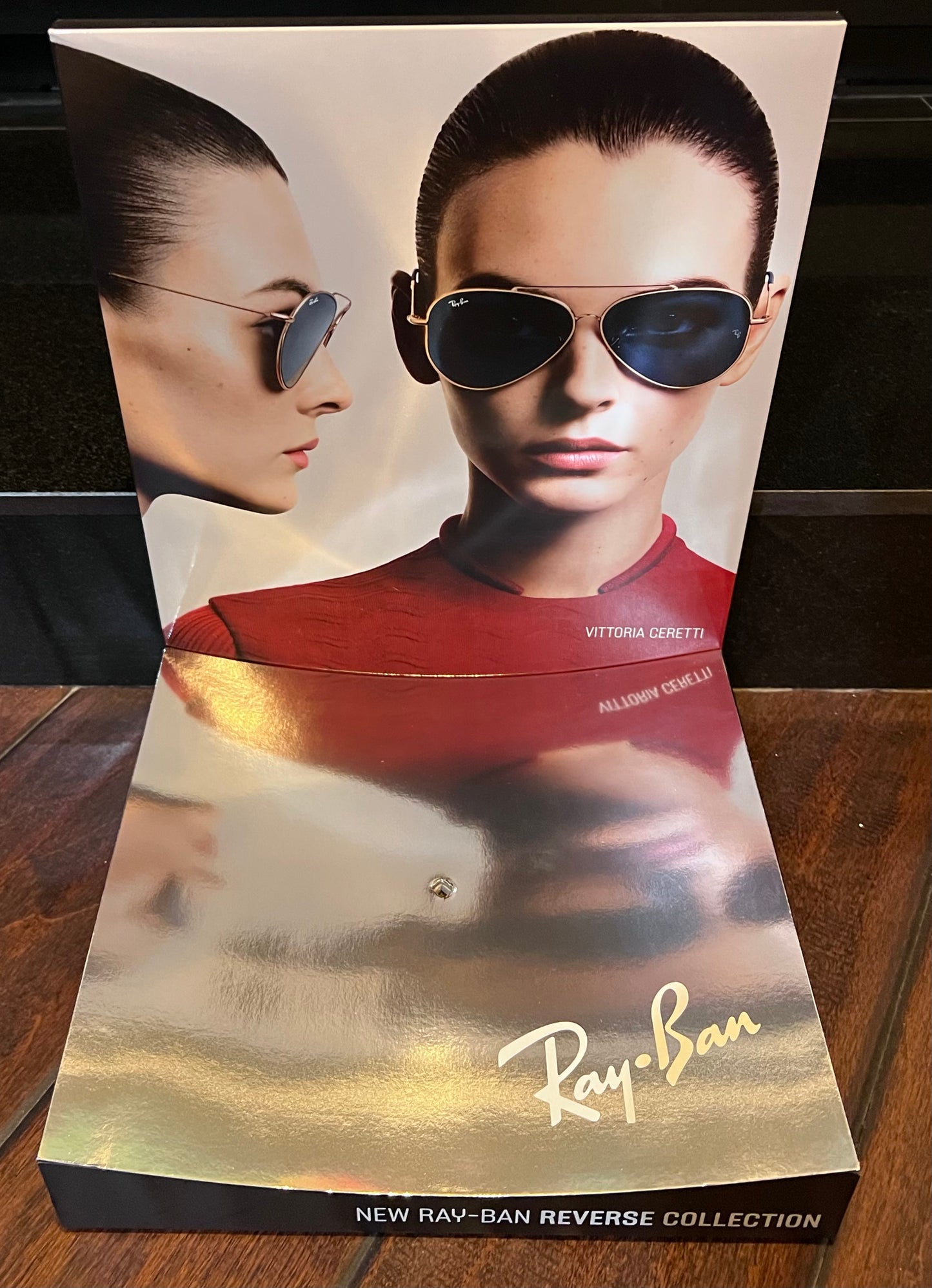 Ray-Ban “REVERSE COLLECTION” L-Shape Retail Counter Display Stand-Mint Condition