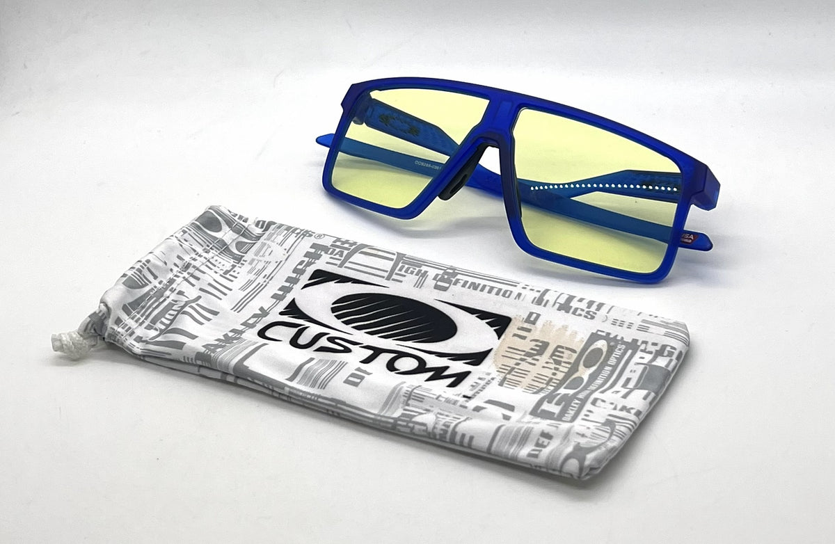 Oakley Helux OO9285-0361 Matte Crystal Blue Gaming Glasses-Prizm Gaming Lenses-Unworn