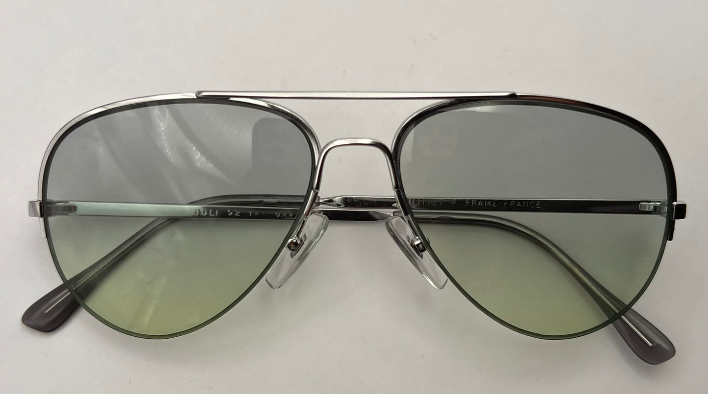Vintage Half-Rim Metal Frame with BRAND NEW Berko’s Designs Custom Gradient Lenses