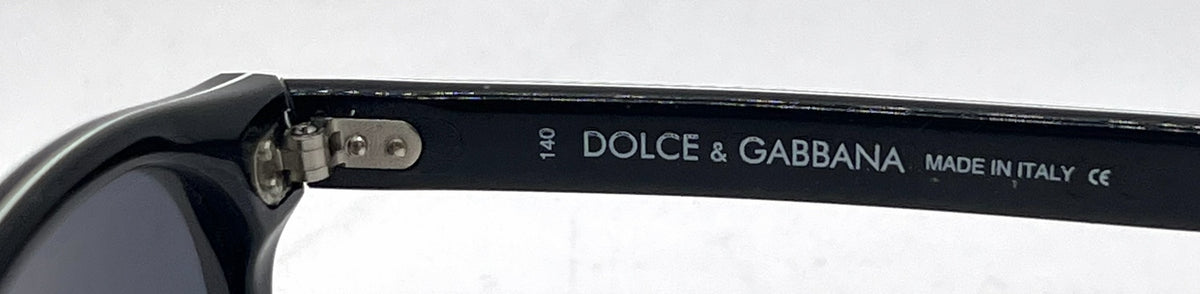 Dolce and Gabbana DG704S B7 Black Square Vintage Sunglasses-Grey Lenses-Unworn