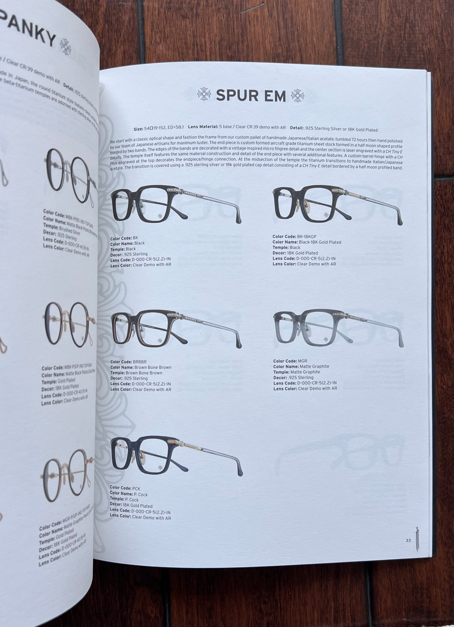 CHROME HEARTS Eyewear Catalog-Vol.19 Edition 2-Collectible-56 Color Pages-RARE