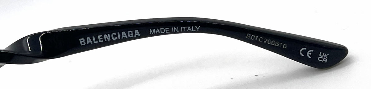 Balenciaga BB0210O 001 Black Acetate Eyeglasses-Unworn-Italy