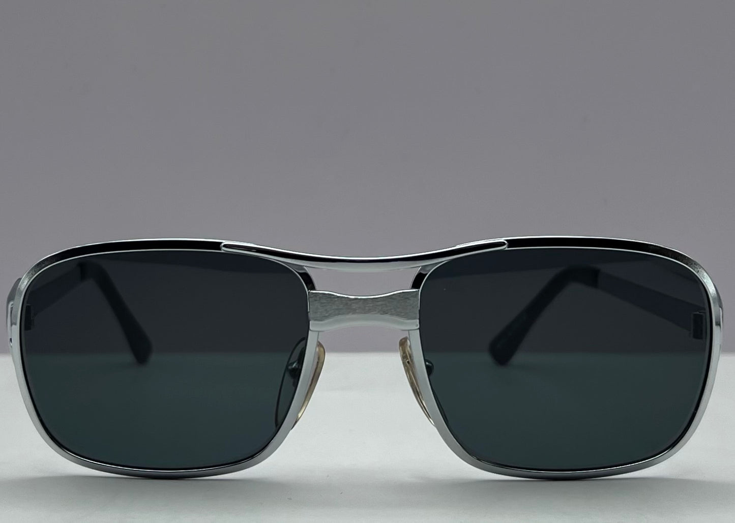 Vintage COTTET FRAMES Model:39501-NEW/OLD STOCK- Fashioned with Brand New “Berkos Designs” Custom Solid Grey/Blue Lenses