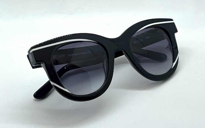Thierry Lasry IceCreamy 101 Sunglasses-Black/White Unworn-Full Kit-France