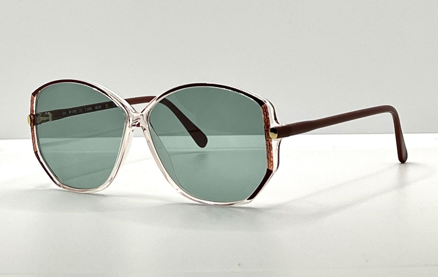 Silhouette Spx M1793 Vintage Sunglasses W|New, Custom Aquamarine Lenses-Deadstock-Austria