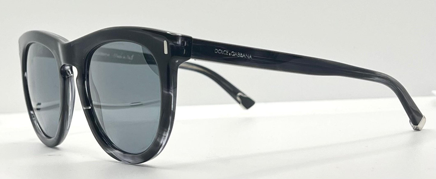 Dolce & Gabbana Dg4281 2924|6G Smoke Grey Sunglasses Silver Mirror Lens Full Kit Italy