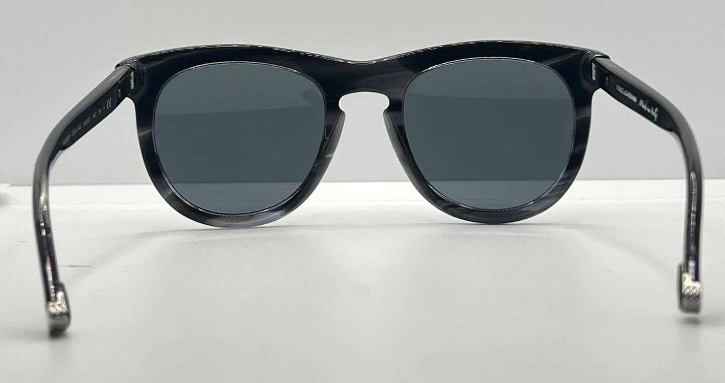 Dolce & Gabbana Dg4281 2924|6G Smoke Grey Sunglasses Silver Mirror Lens Full Kit Italy
