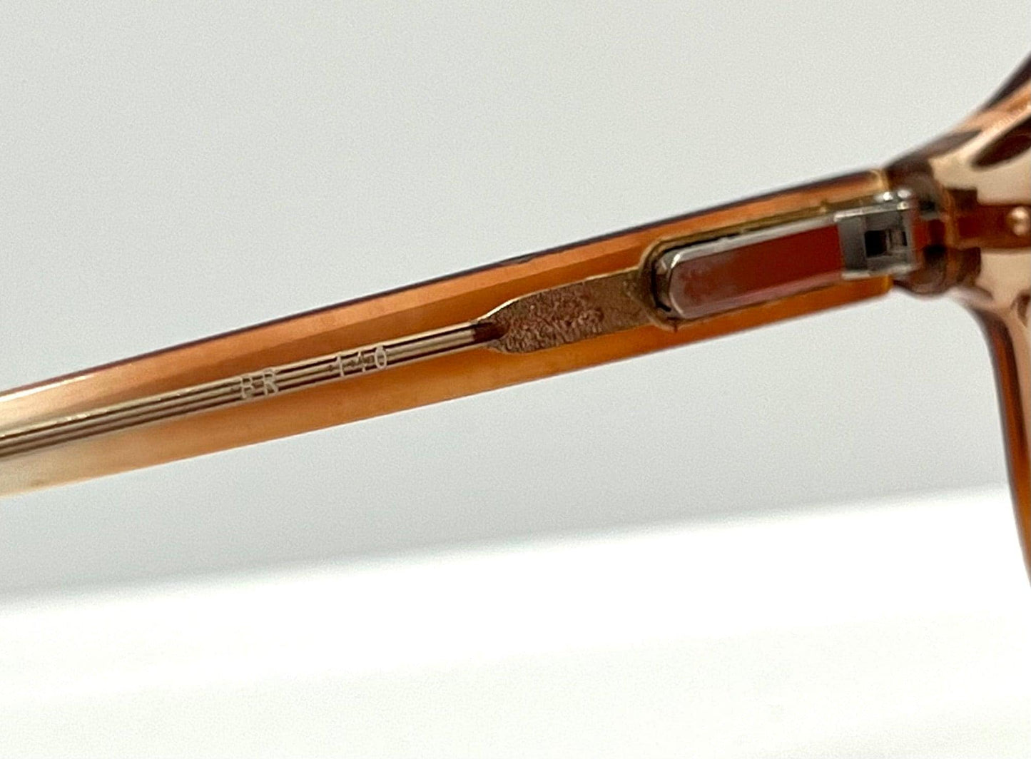Fr 150 – Vintage European Amber Sunglasses W|New, Custom Gradient Rose Lenses