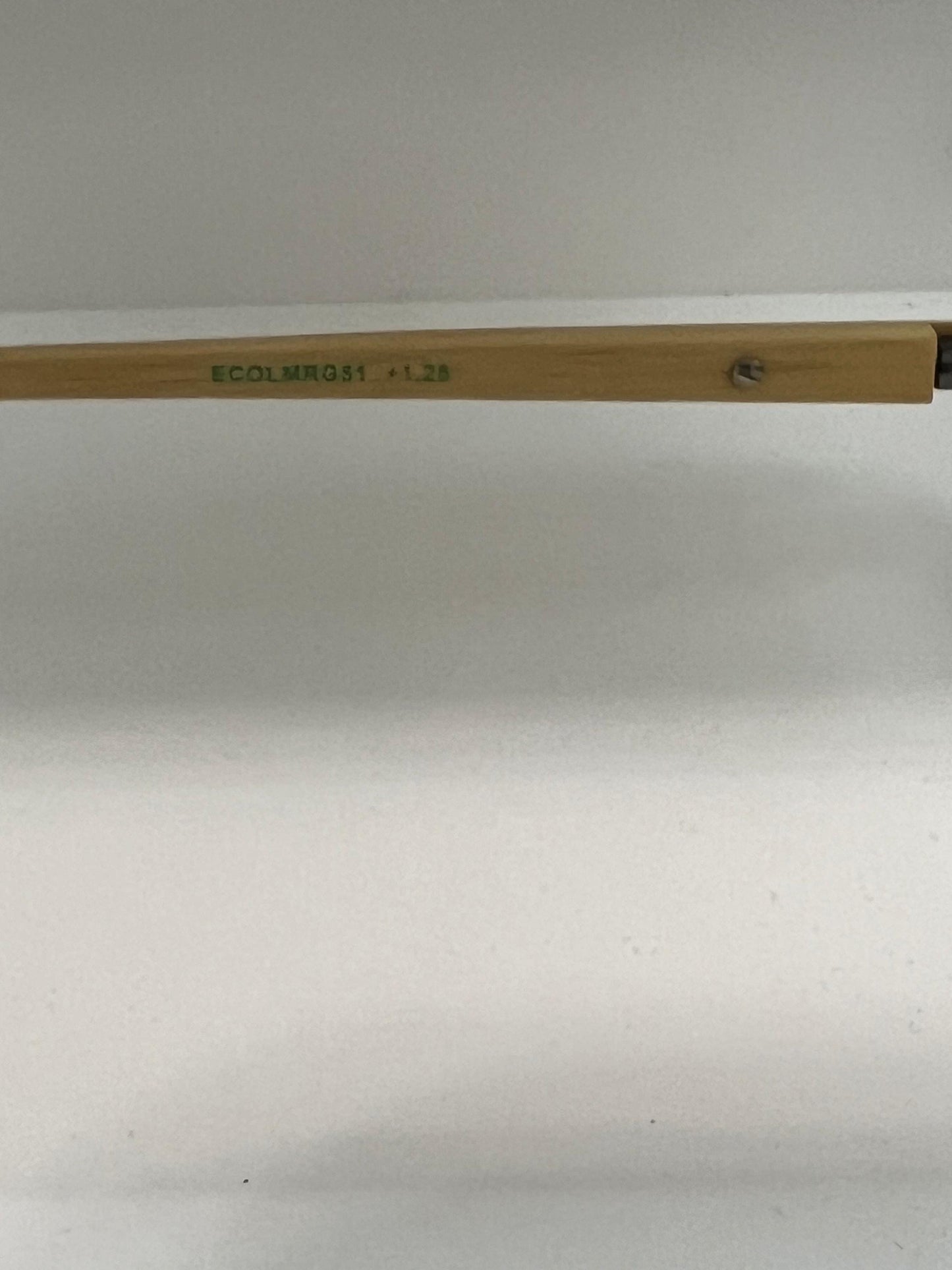 Ecospek Bamboo Reading Glasses Rectangular Rimless Gold, Slim Classic | Brand New