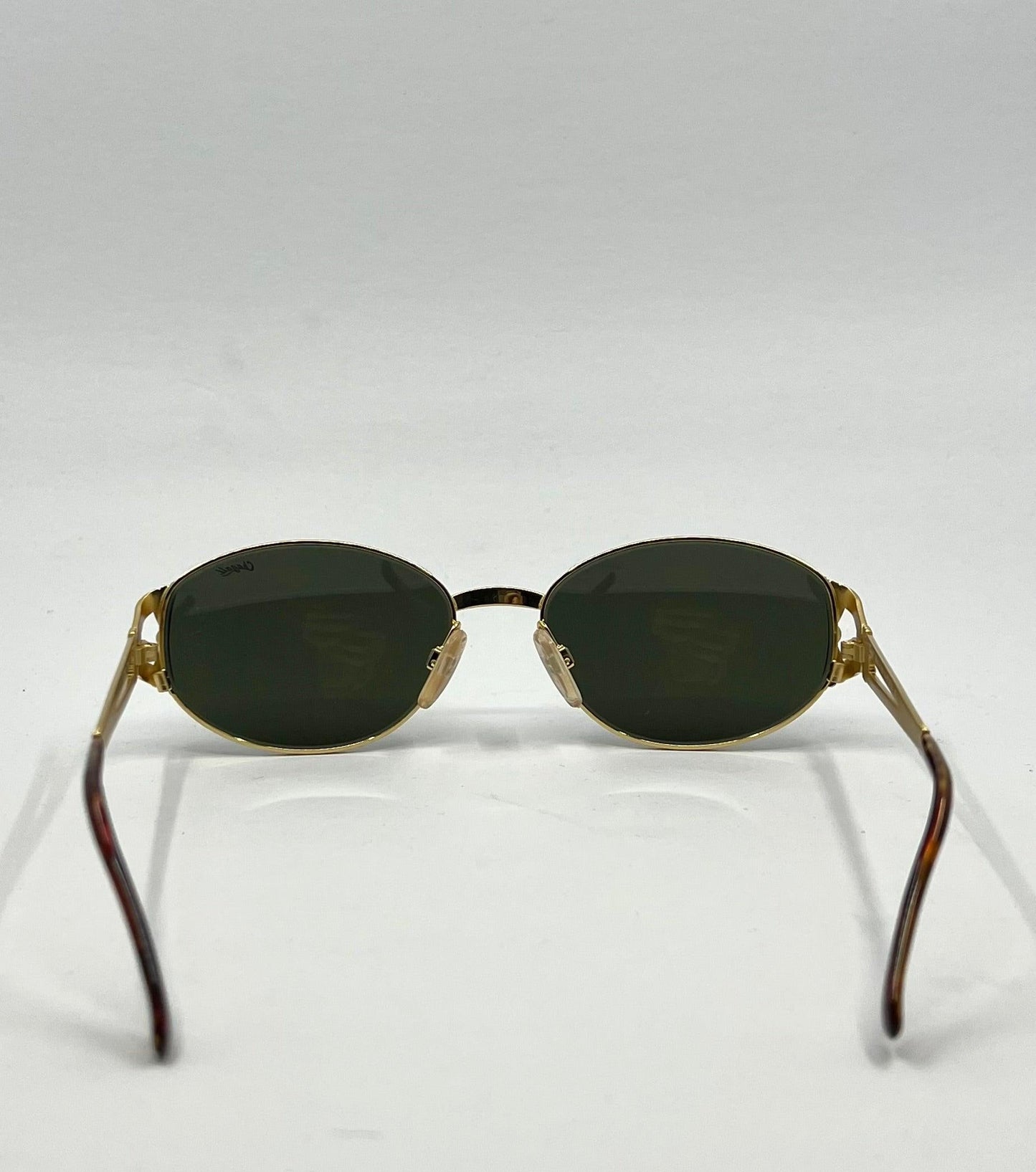 Chagall Ll 2557 105 Vintage Gold Sunglasses Deadstock Italy Visibilia Tortoise Oval