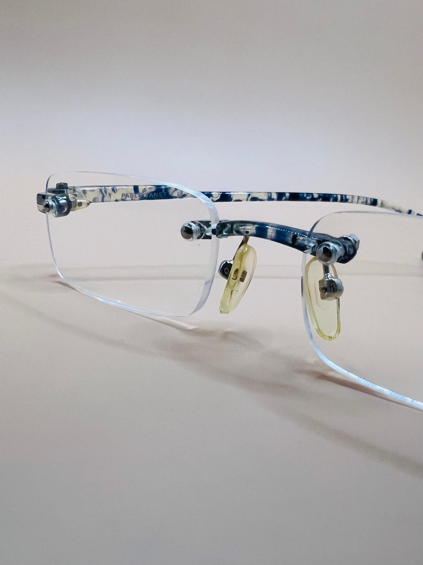 Pablo Zanetti Unisex Reading Glasses | Frameless Rectangular Aspheric Lens