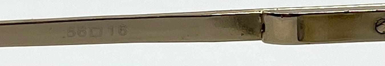 Studio 123-R-Flex Gold Vintage Aviator Sunglasses w|New Grey Gradient Custom Lenses-Deadstock