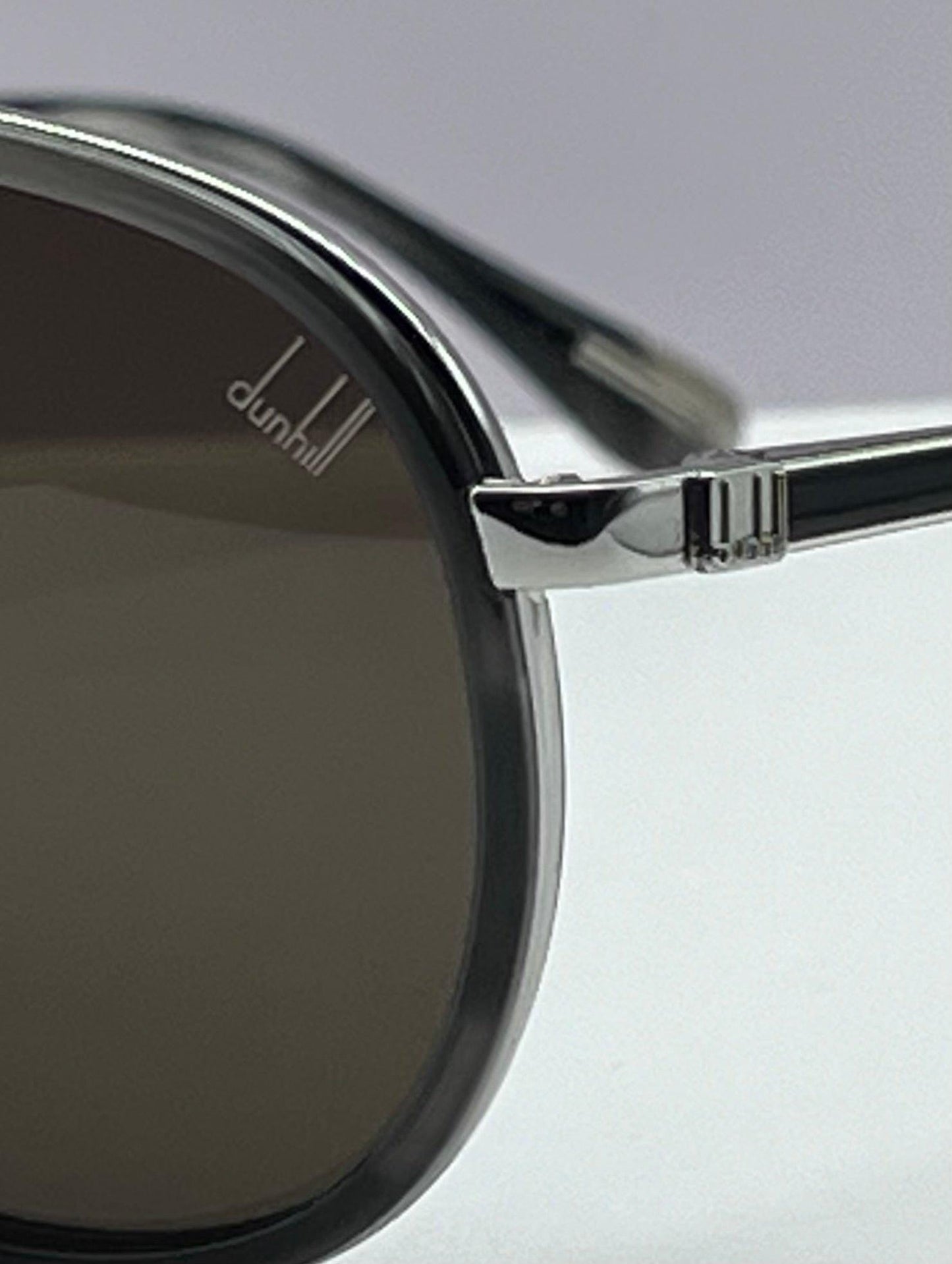 Dunhill Pilot Sunglasses-*3P Sdh133 0579-Silver Havana-Dbl Bridge-100% Authentic