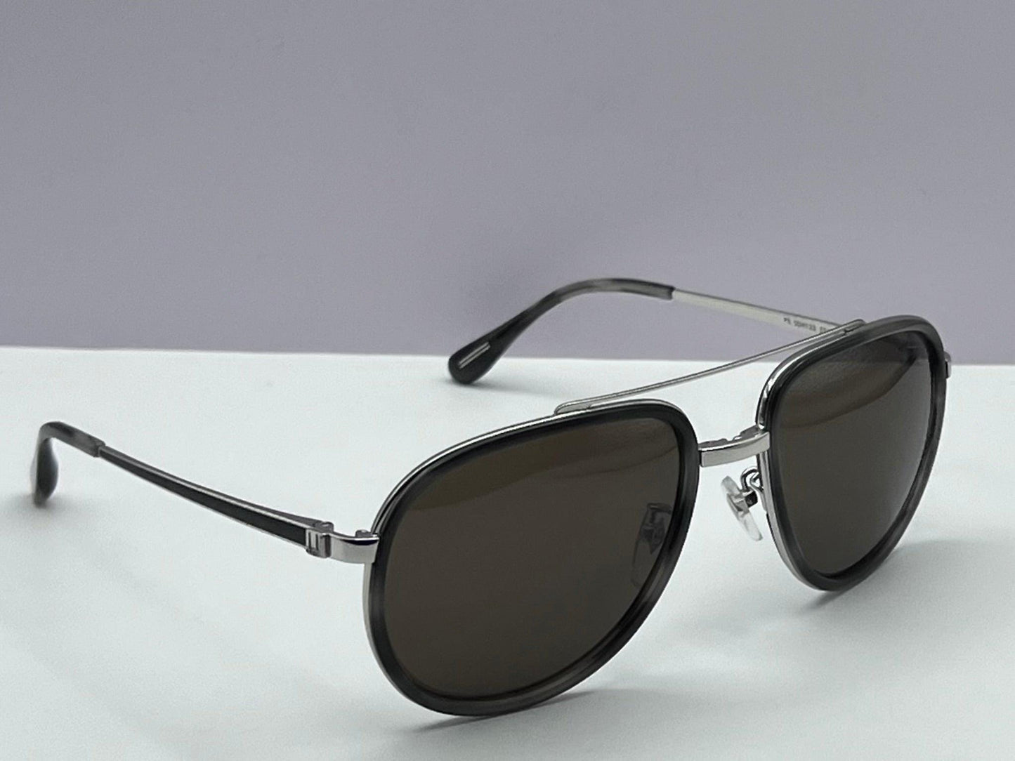 Dunhill Pilot Sunglasses-*3P Sdh133 0579-Silver Havana-Dbl Bridge-100% Authentic