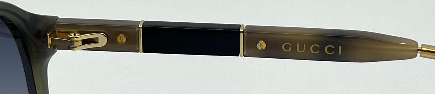 Gucci Gg0844S 003 Sunglasses Green Havana|Gold-Custom Gradient Lenses – Full Kit