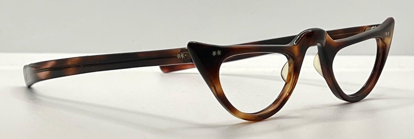 Vintage Cat Eye Eyeglasses Tortoiseshell Acetate – Refurbished Usa 6