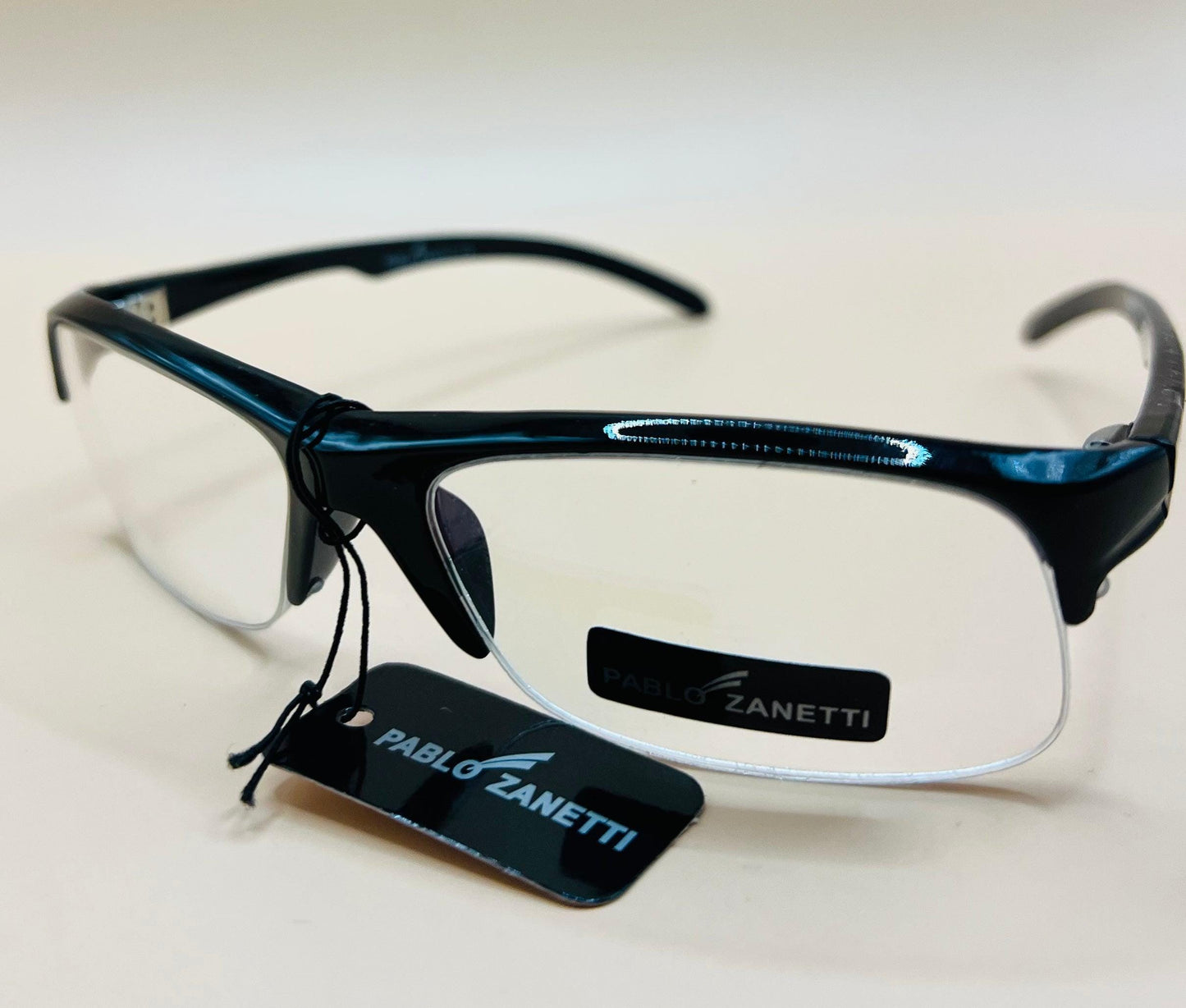 Pablo Zanetti Top Heavy Narrow Frames. Clear Lenses, No Magnification. Affordable Option To Expense Frames! Protective Eywear