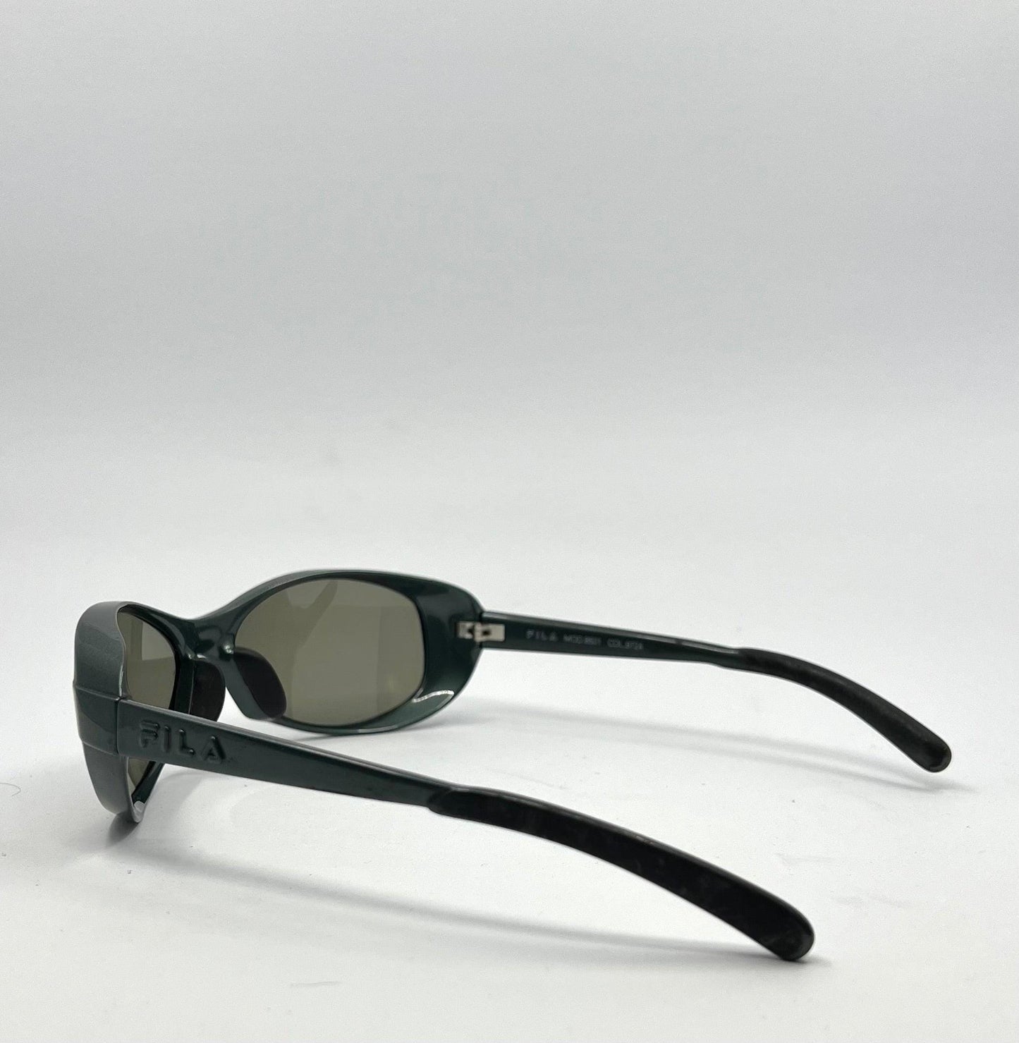 Fila 8501 Vintage Sunglasses-Made In Italy By De Rigo-Y2K Oval Wraparound-Col.9724