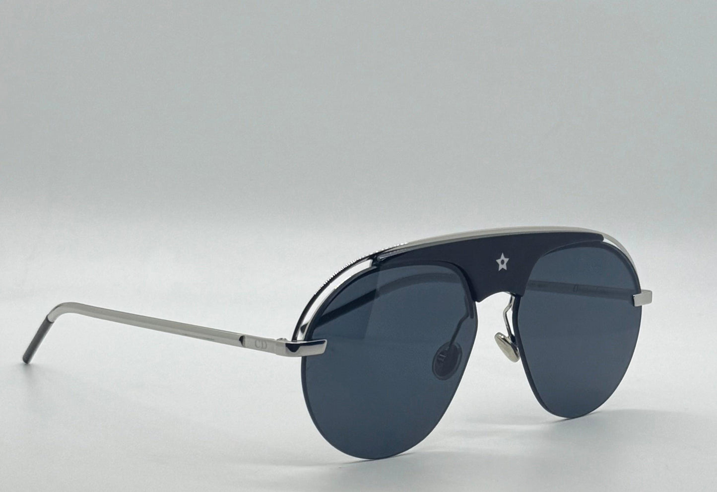 Dior Csa2K Dio(R)Evolution Sunglasses Black|Nickel Grey-Full Kit-New|Unworn