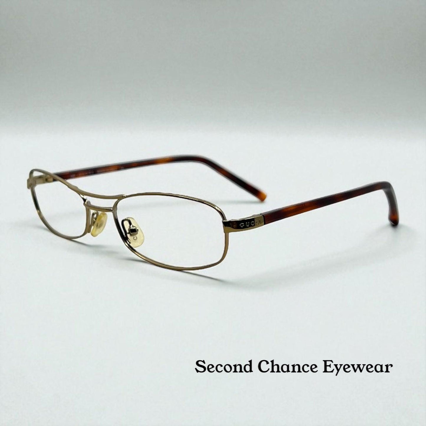 Gucci Gg1681 840 Vintage Deadstock Eyeglass Frame Gold Tortoise 135 Italy