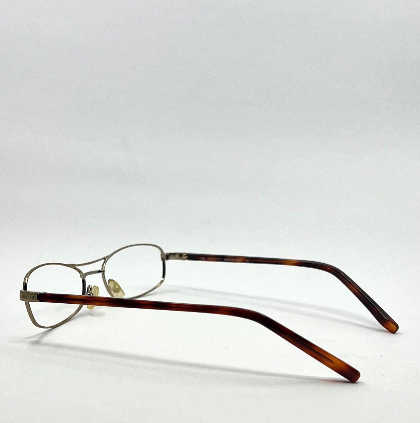 Gucci Gg1681 840 Vintage Deadstock Eyeglass Frame Gold Tortoise 135 Italy