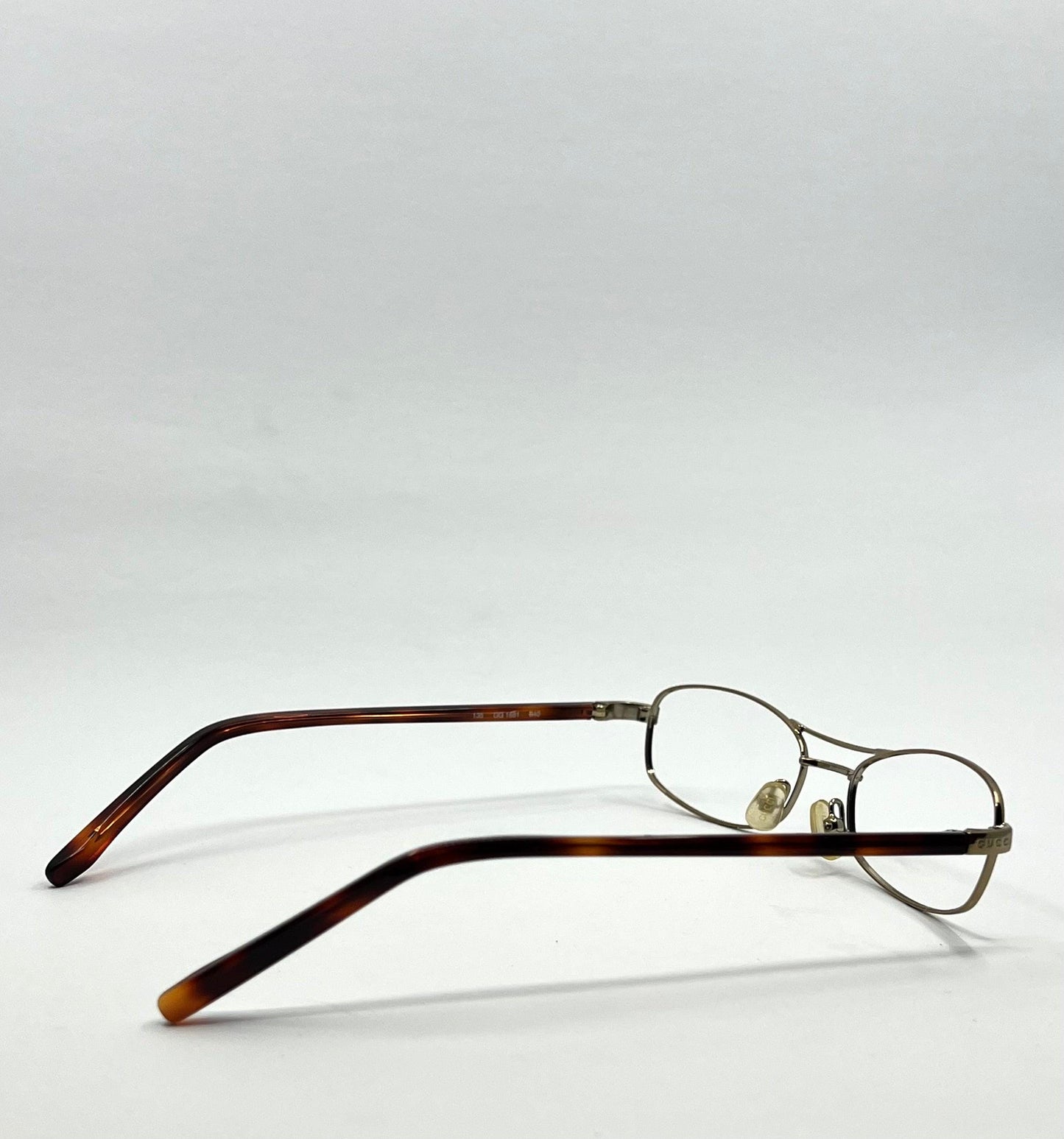 Gucci Gg1681 840 Vintage Deadstock Eyeglass Frame Gold Tortoise 135 Italy