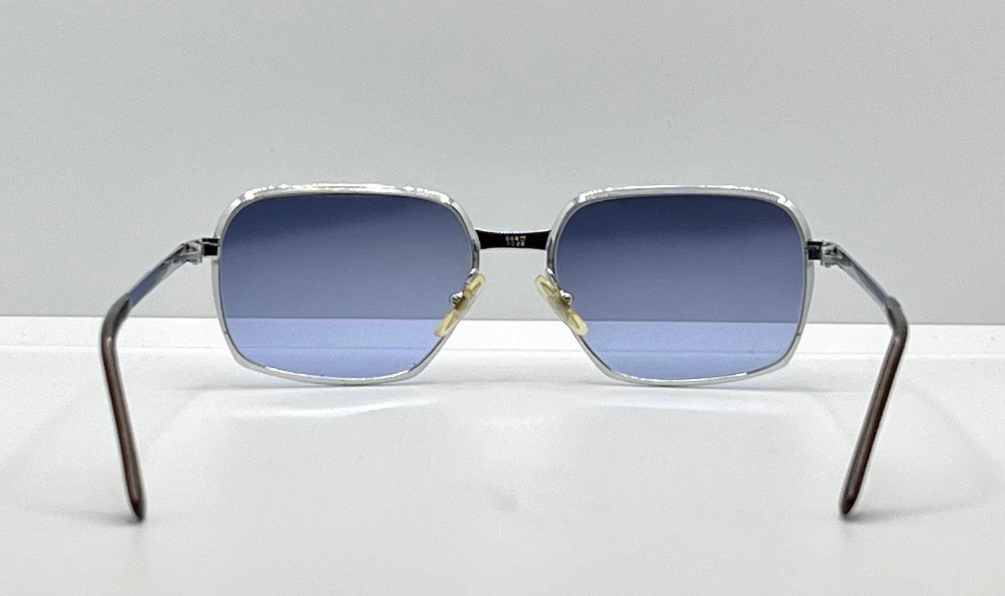 Fairfield F088 Vintage Sunglasses W|New, Custom Gradient Twilight Blue Lenses-Deadstock-France