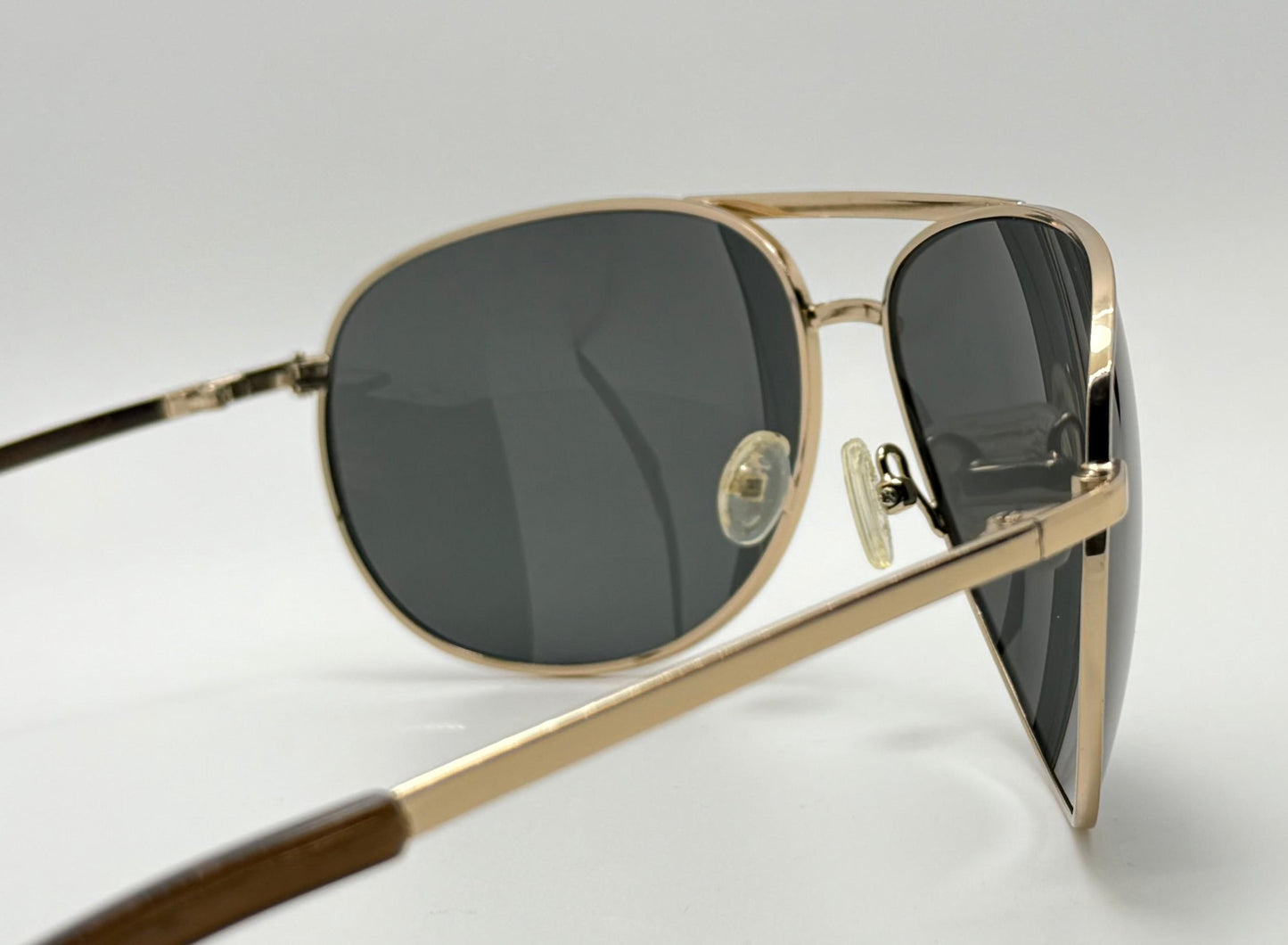 Smith Serpico Gold Aviator with Custom Polarized Blue|Grey Berko’s Designs Lenses