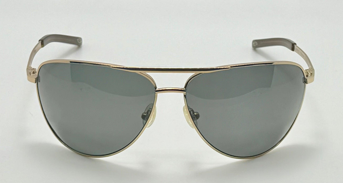Smith Serpico Gold Aviator with Custom Polarized Blue|Grey Berko’s Designs Lenses