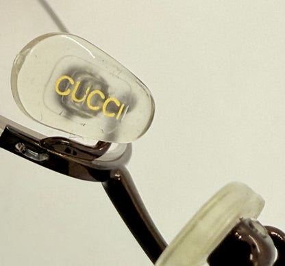 GUCCI GG 2660 7PR Y2K Vintage Half-Rim Oval Optical Frames – Italy