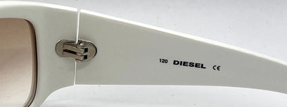 Diesel DS0046/S VINTAGE Y2K White Crystal Sunglasses-Unworn/NOS Made in Italy 64mm