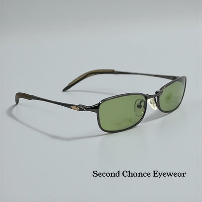 Oakley Straightline 2.0 11-729 Y2k Sunglasses-New Green Tinted Custom Lenses