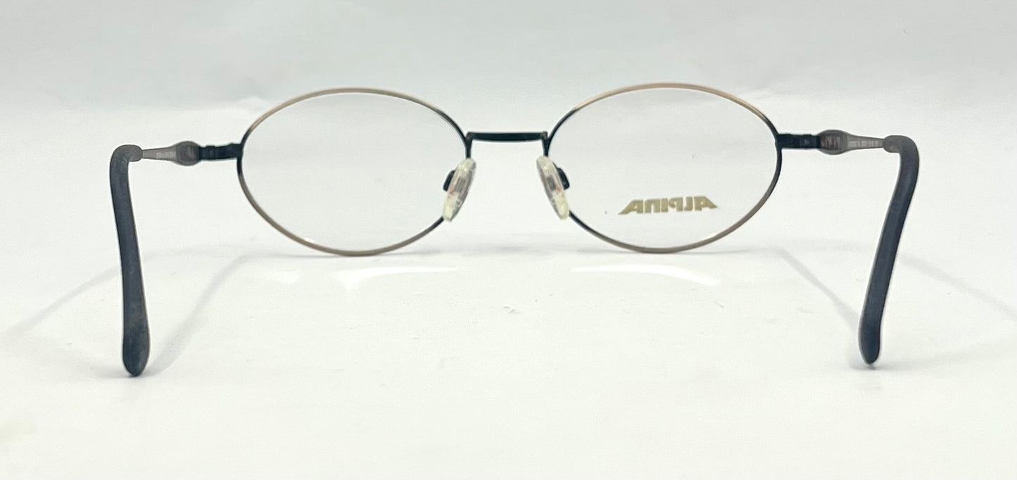 Vintage Alpina Windows 704 Round Metal Optical Frame 51-19 Deadstock