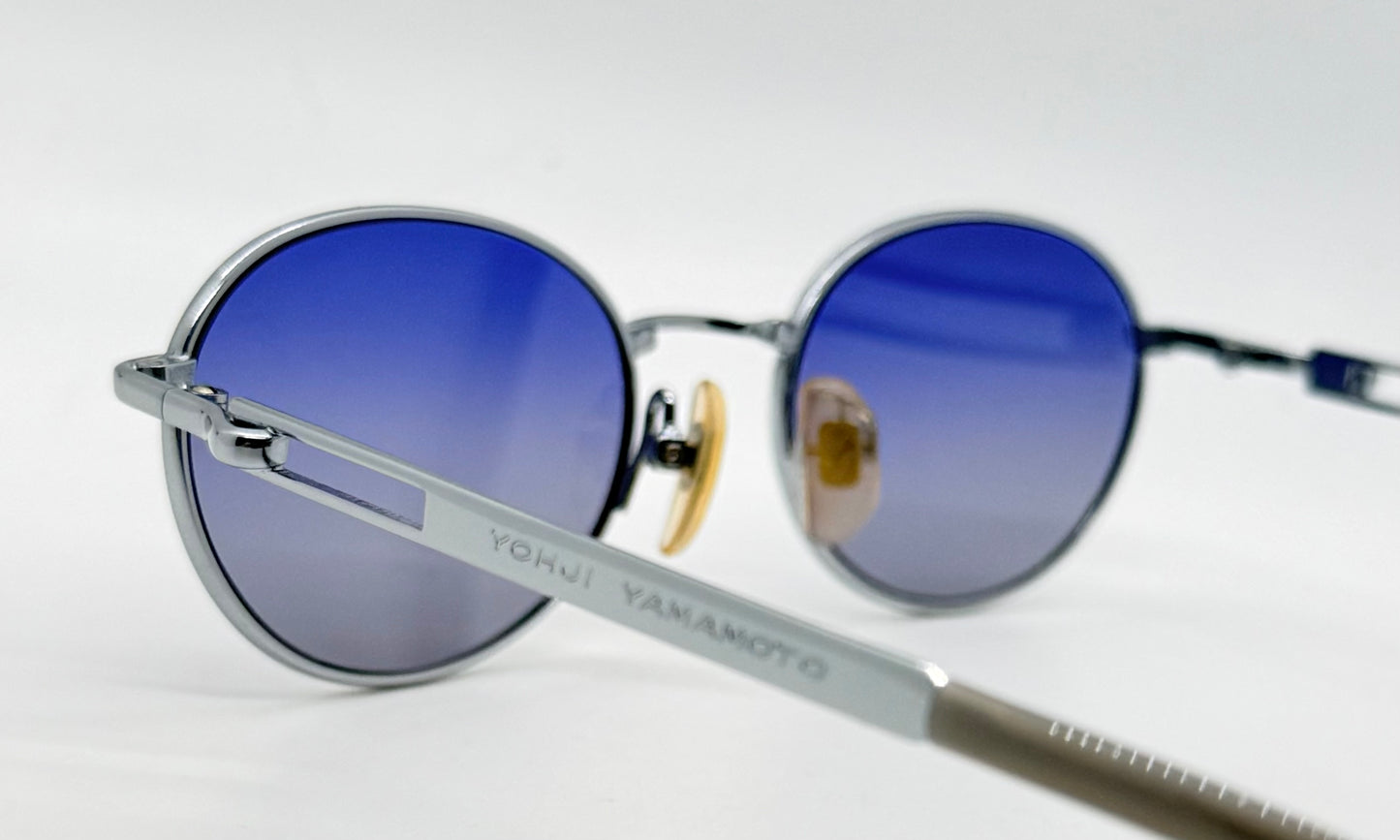Yohji Yamamoto Vintage Japanese Oval Sunglasses-Unworn-Blue Gradient Lenses