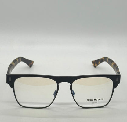 Cutler and Gross CGOP1366-03-Matte Black/Tortoise-56mm-Handmade in Italy-Full Kit
